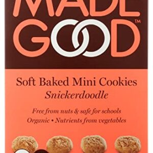 MADEGOOD Organic Soft Baked Mini Snickerdoodle Cookies, 4.25 OZ