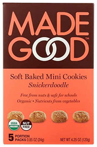 MADEGOOD Organic Soft Baked Mini Snickerdoodle Cookies, 4.25 OZ