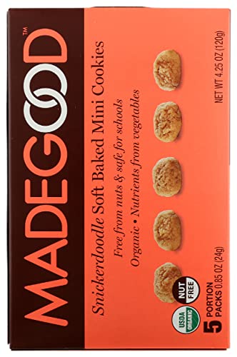 MADEGOOD Organic Soft Baked Mini Snickerdoodle Cookies, 4.25 OZ