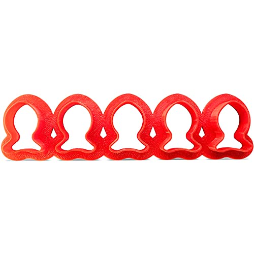 Fish Cookie Cutter Multi x5 – Plastic Red Fish Cutters For Cookies, Dough, Bread, Soft Fruits, Soft Veggies and More – Cutters For Mini Fish-Shaped Goods