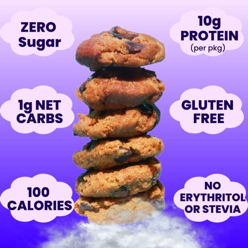Effin Good Chocolate Chip Keto Cookies | Sugar Free Cookies | Keto Snacks | High Protein, Low Carb, Low Calorie | No Sugar Alcohols | Gluten Free | Diabetic Snacks | Keto Dessert | Healthy Snacks for Adults(3 Pack)
