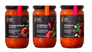 italian gourmet pasta sauce combo tomato & basil, arrabbiata spicy & marinara – 3 glass jars 24.3oz each – by good & gather signature