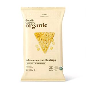 good & gather- organic white corn tortilla chips – 12oz