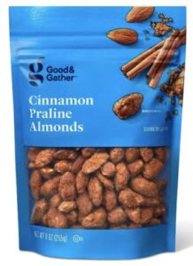 good & gather cinnamon praline almonds 9 ounces. (1 pack)