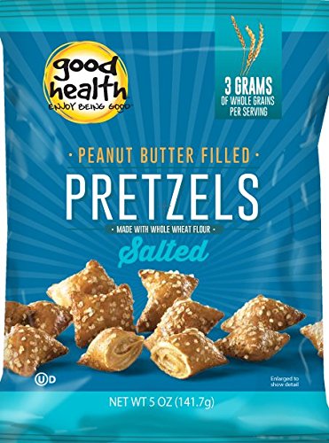 Good Health Peanut Butter Pretzels, Salted, 5.5 Ounce Bags (Pack of 12)
