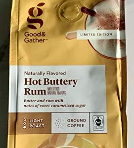 TECNOVO Hot Buttery Rum Light Roast Ground Coffee Naturally Flavored