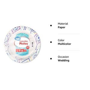 Great Value 8 5/8" Heavy Duty Premium Party Paper Plates, 200 ct