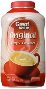 great value: non-dairy coffee creamer, 35.3 oz