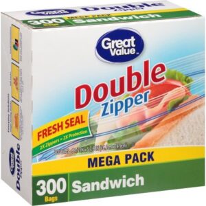 great value sandwich bags, 300 count