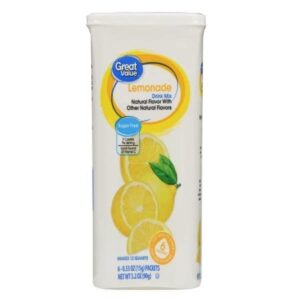 Great Value: Lemonade Drink Mix, 3.2 Oz - 6 Packets (Pack of 2)