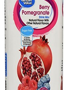 Great Value Berry Pomegranate Drink Mix, 6 Count per pack, 2.5 Oz (Pack of 2)