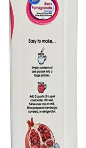 Great Value Berry Pomegranate Drink Mix, 6 Count per pack, 2.5 Oz (Pack of 2)