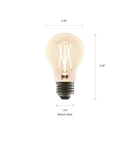 Great Value LED General Purpose Medium Base, A19 60W, Clear Glass, 12 pk.