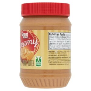 Great Value Creamy Peanut Butter, 18 oz