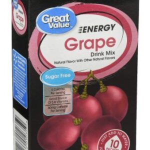 Great Value Energy Drink Mix bundle: 2x Dragon Fruit, 2x Grape; 2x Pomegranate Lemonade
