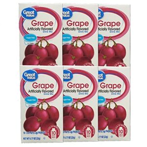 great value: grape drink mix, .78 oz (pack of 6)