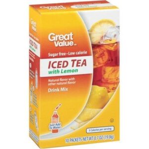 great value iced tea with lemon drink mix, 10ct (pack of 4)