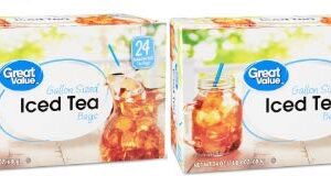 Great Value Iced Tea Bags, Gallon Sized, 24 oz, 24 Count (Pack of 2)