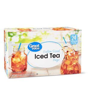 Great Value Iced Tea Bags, Gallon Sized, 24 oz, 24 Count (Pack of 2)