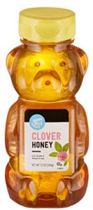 amazon brand – happy belly clover honey, 12 ounce
