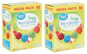 great value tangy fruit smiles, 45 oz. (pack of 2)