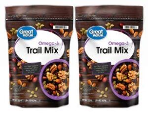 great value omega3 trail mix, 22 oz (pack of 2)