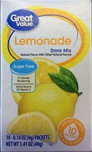 great value: lemonade drink mix, 1.41 oz (pack of 2)
