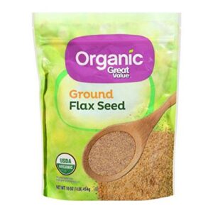great value organic great value organic ground flax seed, 16 oz.