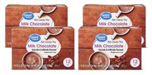 great value cappuccino coffee and hot drink single serve pods, 12 count (hot cocoa, pack of 4)
