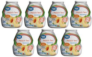 pack of 7 – great value drink enhancer, peach tea, 1.62 fl oz