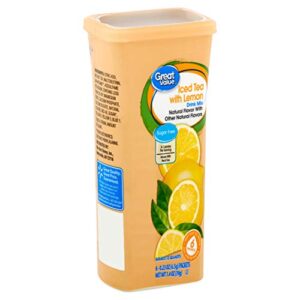 great value: iced tea with lemon drink mix, 1.4 oz – 6 packets (pack of 2) (2 pack)