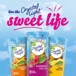 Crystal Light Sugar-Free Raspberry Iced Tea Naturally Flavored Powdered Drink Mix 72 Count Pitcher Packets