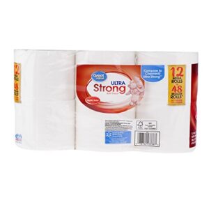 Great Value Ultra Strong Toilet Tissue Paper, 12 Mega Rolls