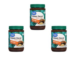 great value classic decaf instant coffee, 8 oz (pack of 3)