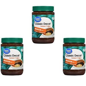 Great Value Classic Decaf Instant Coffee, 8 oz (PACK OF 3)