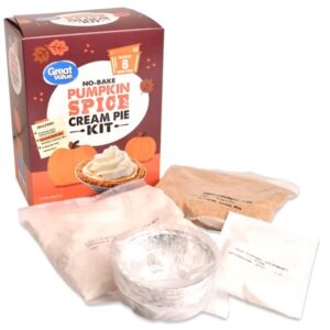 Great Value No Bake Pumpkin Spice Cream Pie Kit, 9.0 Ounce