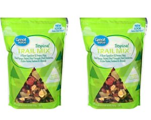 tropical trail mix, 26 oz bag by great value (2 packages)