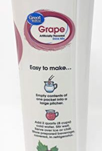 Great Value: Grape Drink Mix, 1.9 Oz - 6 Packets (2 Pack)