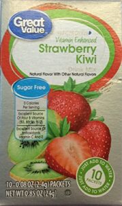 great value good source of vitamin c kiwi strawberry fitness drink mix (pack of 4)