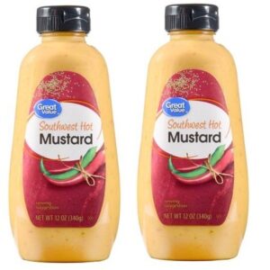 southwest hot mustard, 12 oz, pack of 2, perfect condiment for crispy chicken tenders