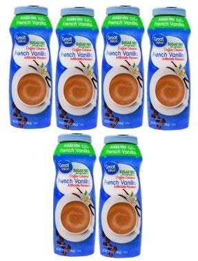 Great Value Coffee Creamer, Sugar Free, French Vanilla, 13.6 fl oz, 2 Count (Pack of 3)