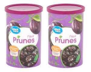 18 oz great value pitted dried prunes (pack of 2)