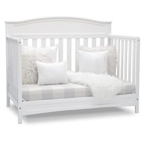 Delta Children Emery 4-in-1 Convertible Baby Crib - Greenguard Gold Certified, White