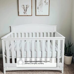 Delta Children Emery 4-in-1 Convertible Baby Crib - Greenguard Gold Certified, White