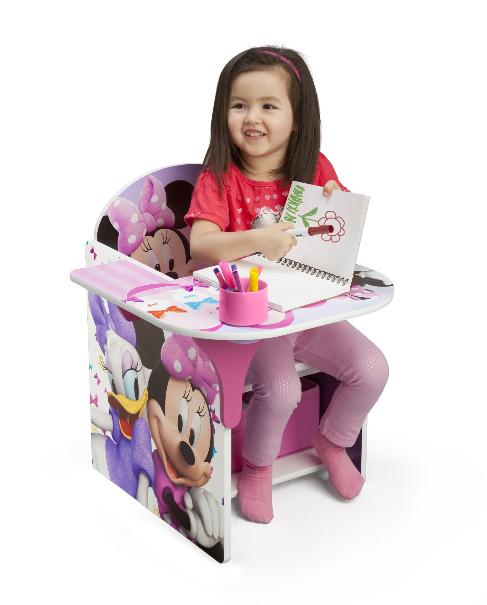 Delta Children Chair Desk With Storage Bin, Disney Minnie Mouse