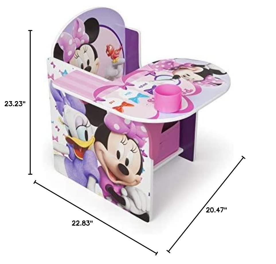 Delta Children Chair Desk With Storage Bin, Disney Minnie Mouse