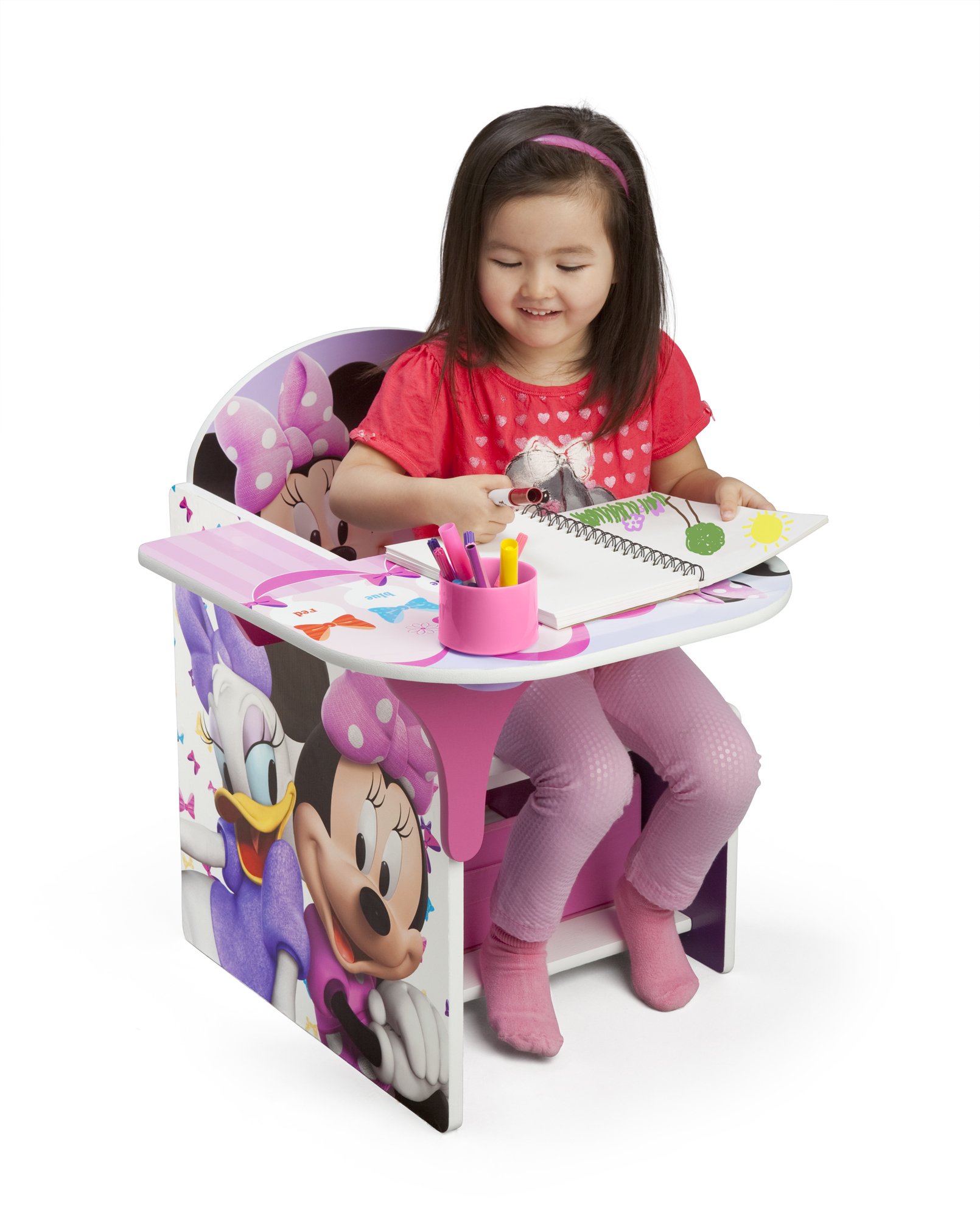 Delta Children Chair Desk With Storage Bin, Disney Minnie Mouse