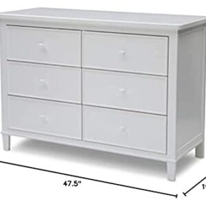 Delta Children Haven 6 Drawer Dresser, Greenguard Gold Certified, White