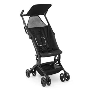 the clutch stroller by delta children – lightweight compact folding stroller – fits airplane overhead storage – black