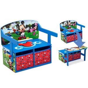 delta children kids convertible activity bench – greenguard gold certified, disney mickey mouse